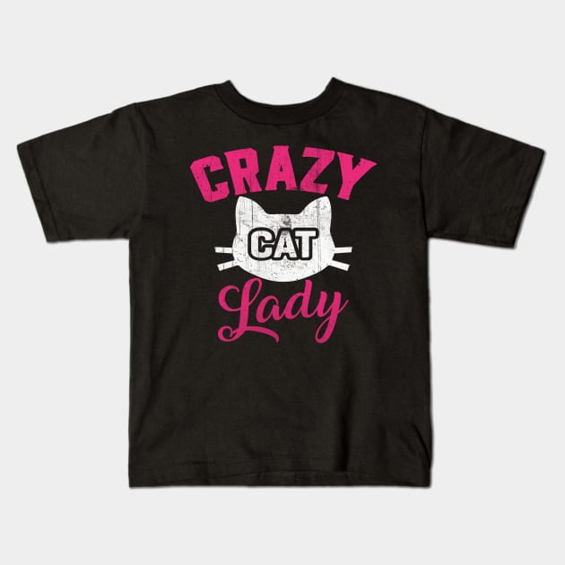 cat lady Kids T-Shirt by UniqueWorld